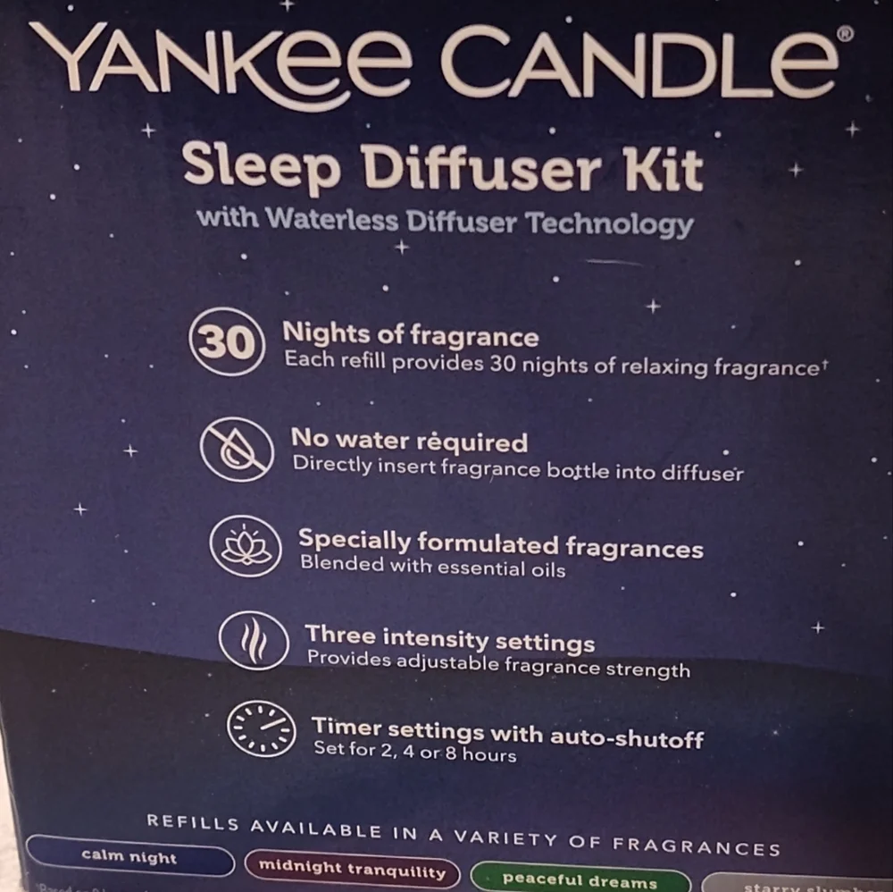 NEW! Yankee Candle Sleep Diffuser Kit